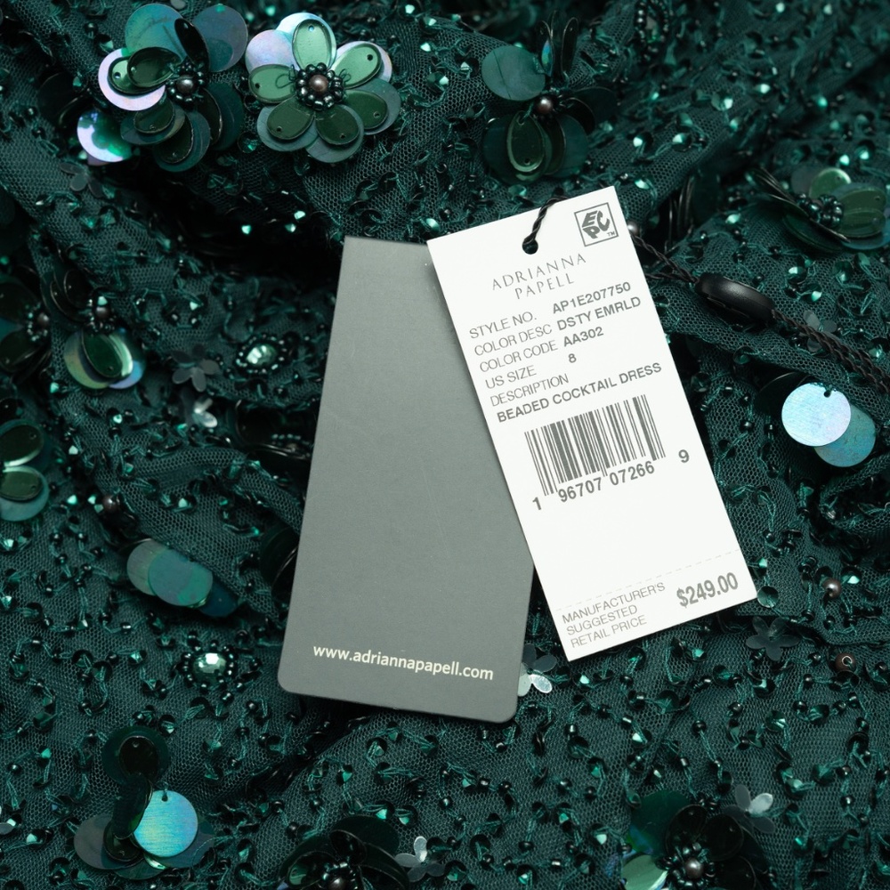 Adrianna Papell - Beaded Cocktail Dress - Picture 7 of 11